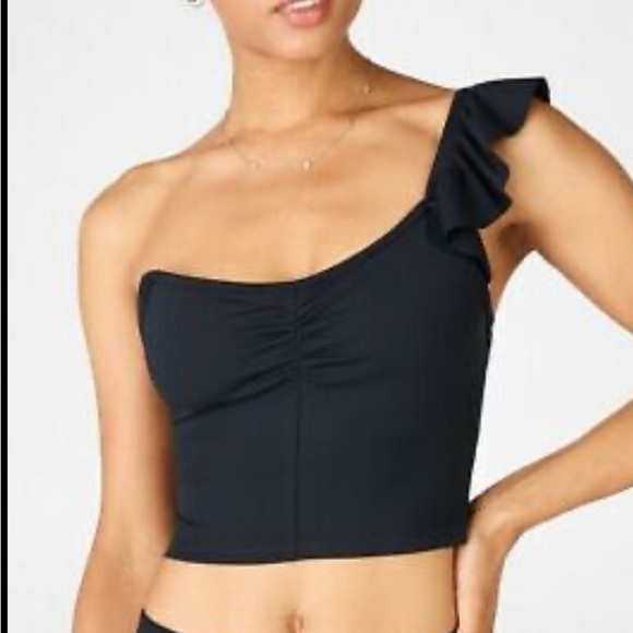 Fabletics Mellie Ruffle crop top size small - Picture 2 of 4